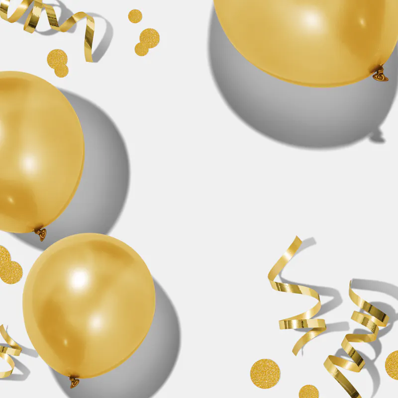 Detalhes decorativos de uma celebração